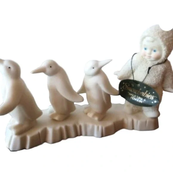 766. NIB DEPARTMENT 56 SNOWBABIES WALK LIKE A PENGUIN - Picture 3 of 4